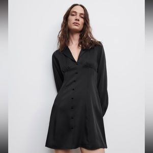 Zara black mini dress size xs